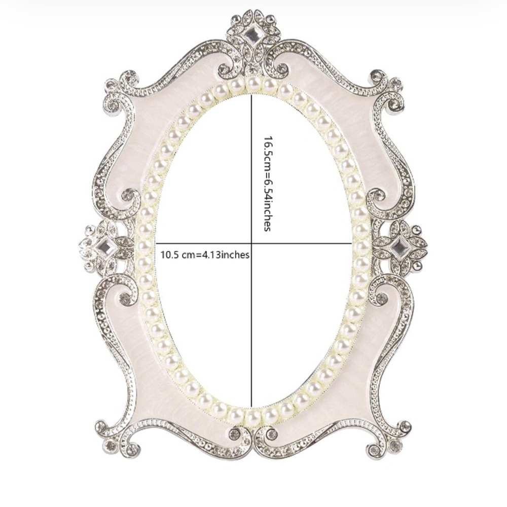 ⭐️NWT: Vintage Pearl Vanity Mirror - Picture 4 of 5